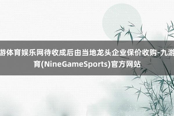 九游体育娱乐网待收成后由当地龙头企业保价收购-九游体育(NineGameSports)官方网站